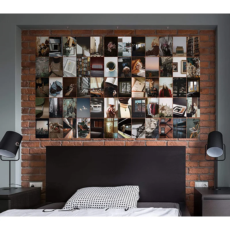 Photo Wall Collage Kit - 50 Set 4x6 Inch album cover aesthetic wall collage kit 70 piece