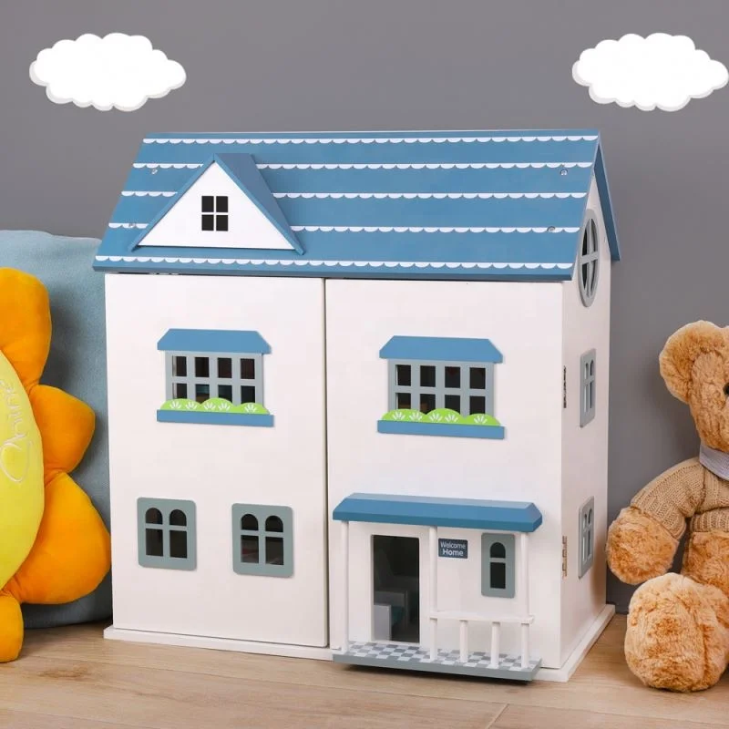 Best Selling Hand-assembled Diy Wooden Doll House Miniature Furniture For Boys Girls