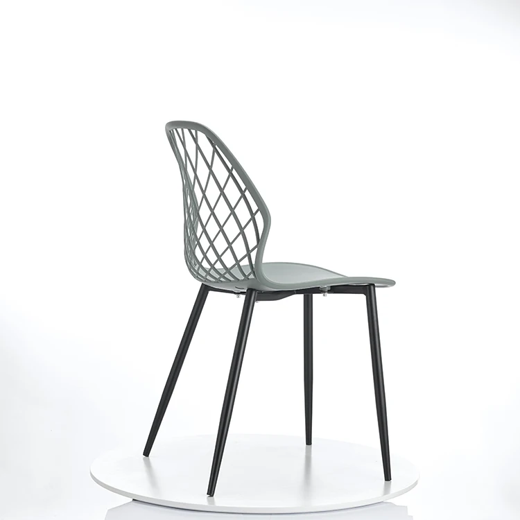 Forman Plastic Dining Chair Tavolo Pranzo Scandinavian Design Modern Home Furniture Chairs Dinning With Geometrical Back