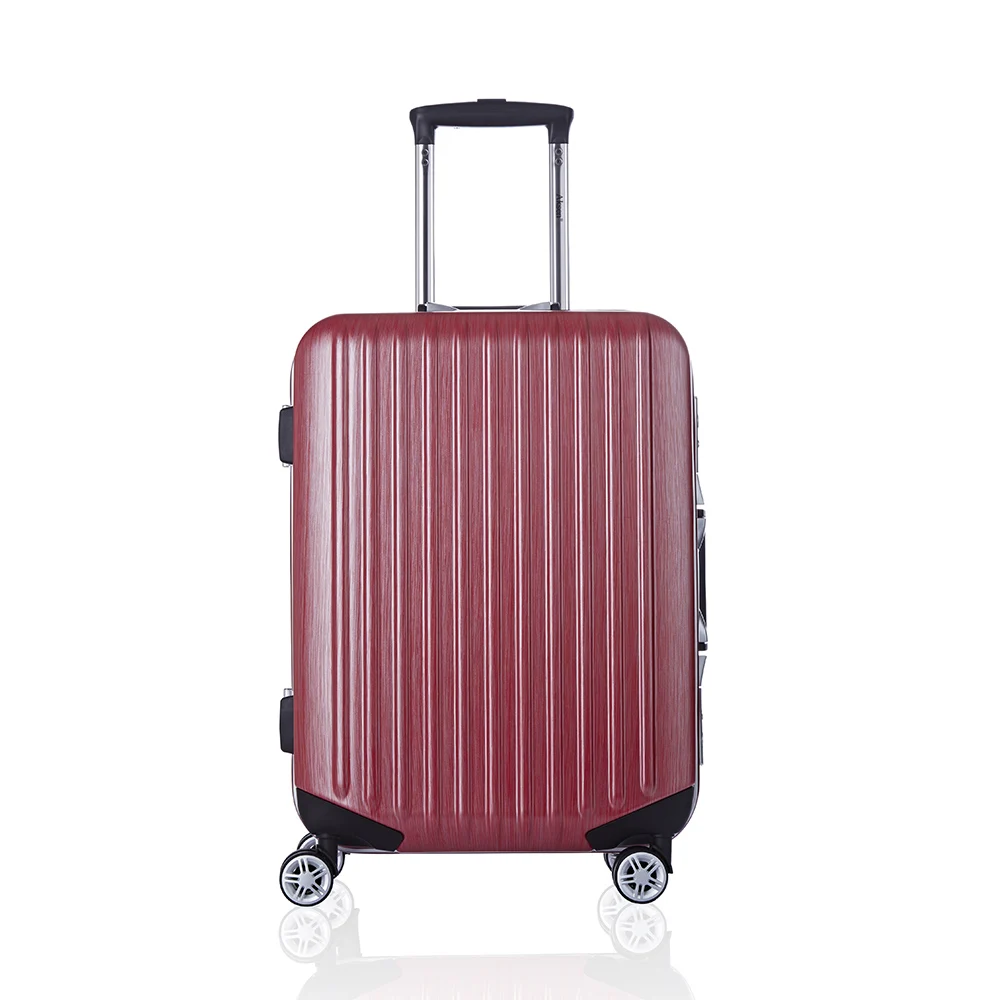 custom Classic vertical stripes hard PC tsa lock trolley case set 3pcs luggage travel bags suitcase sets