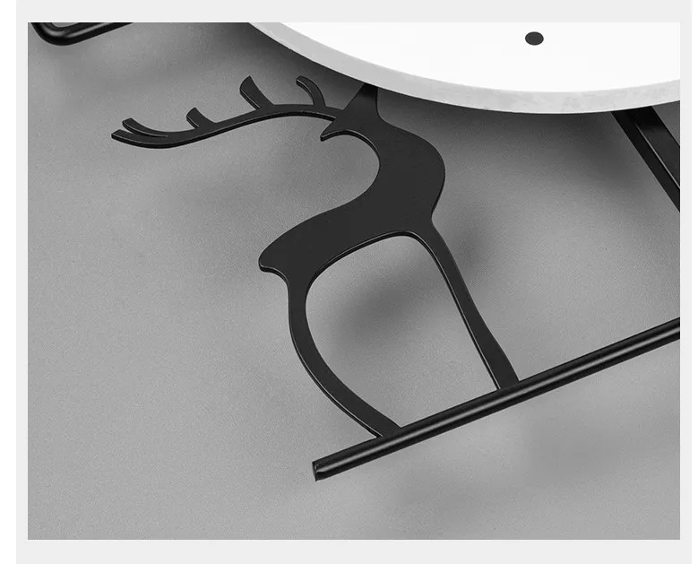 Modern luxury clocks and watches wall clock living room high sense simple creative high value decorative table without punching.