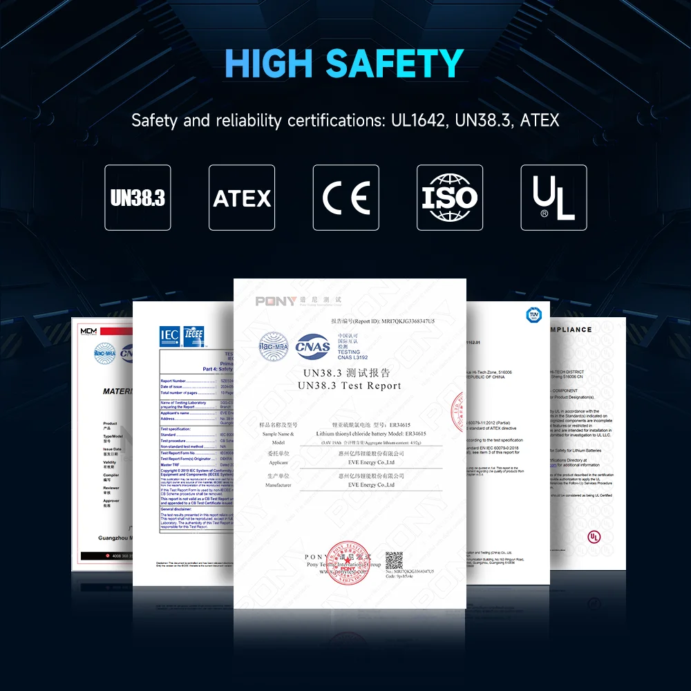 EVE CR123A Limno2 Batteries 3V 1.5Ah Non Rechargeable high quality Smoke Detector 3 volt 1500mAh primary batteries