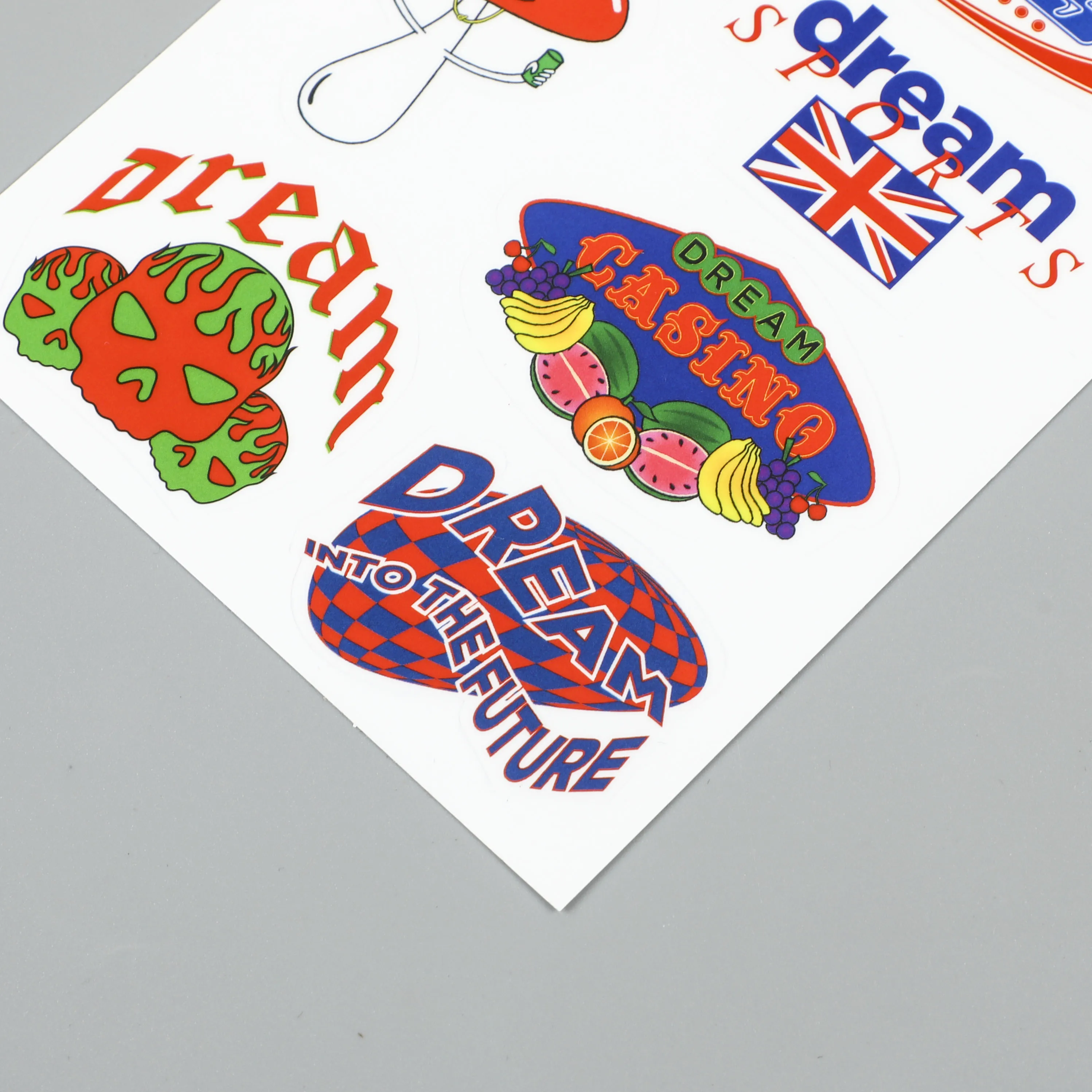 personalized scratch off transfer logo cartoon decorative custom airplane box stickers
