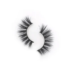 Wholesale Individual Cruelty Free Mink Lashes 3 Pairs Private Label Lash Packaging Box Real Fur 3D mink Eyelashes