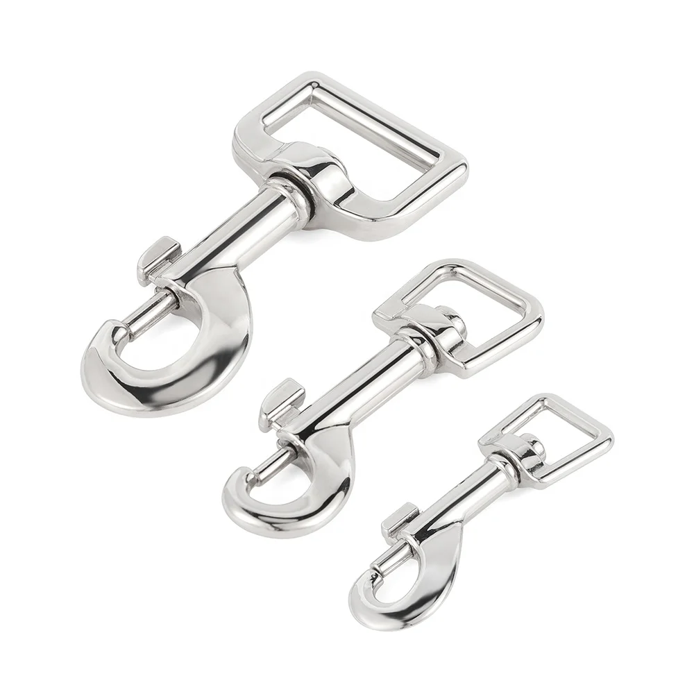 OEM Light gold Metal lobster claw swivel snap hooks Metal snap hooks for bags clothes Black swivel snap hook