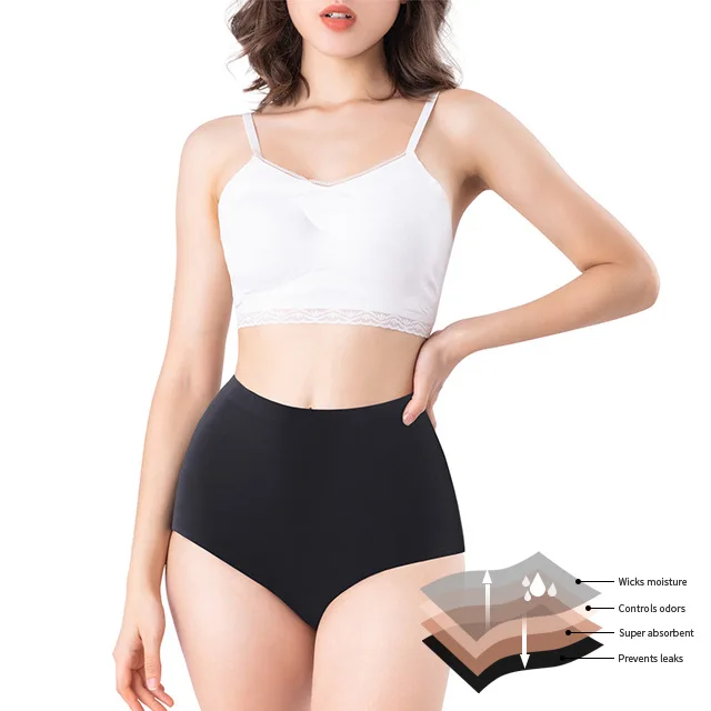 
Professional Supplier Menstrual Underwear Period Panties Proof 4 Layers Cotton Leakproof Organic Period Panty 