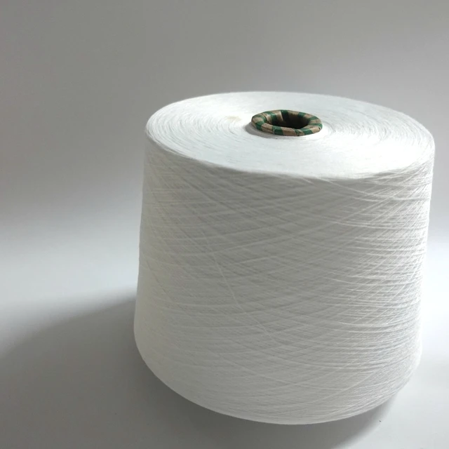 Good Selling 100% Polyester Ring Spun Yarn 20s/1 Optical White GRS Sewing Thread