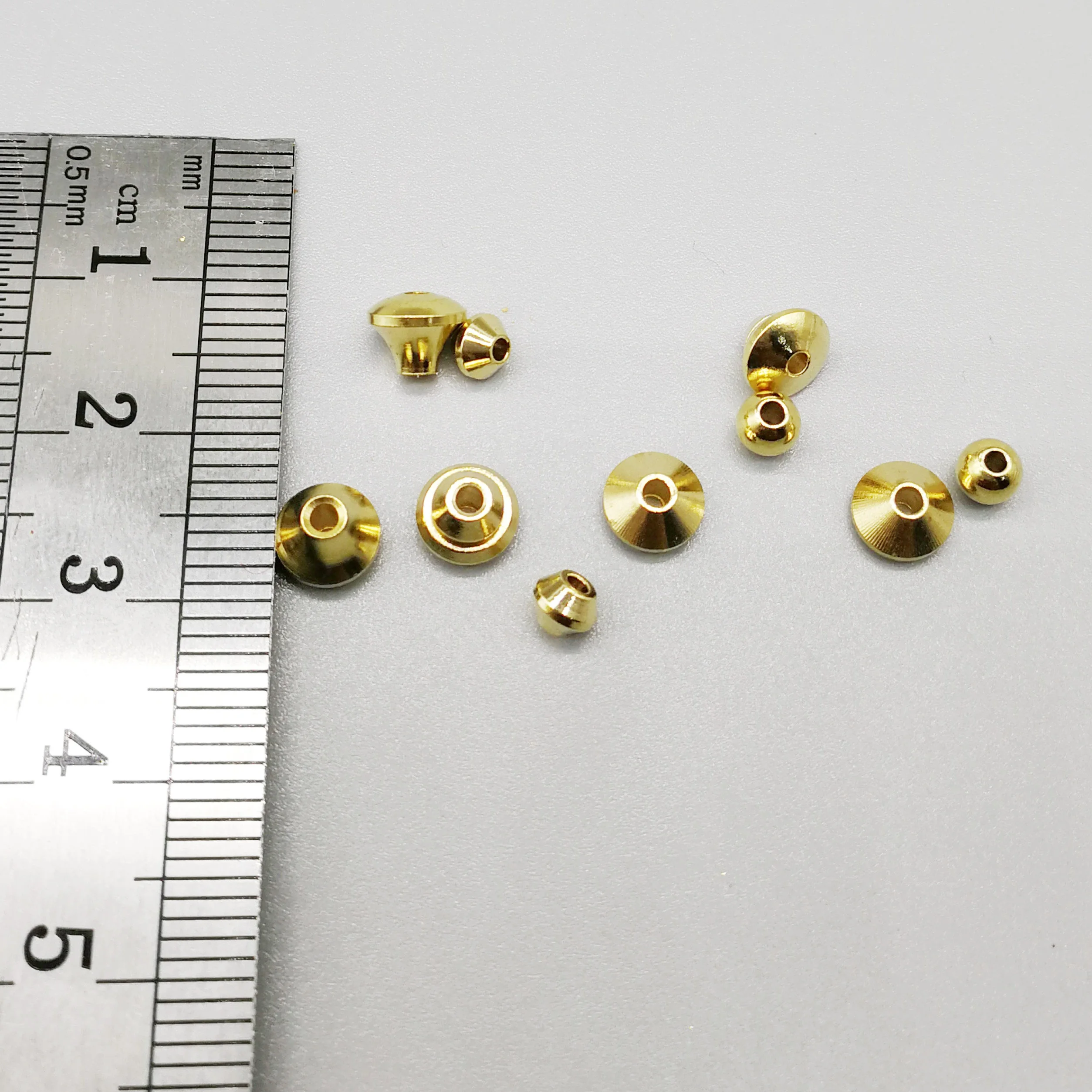 Латунные металлические бусины для рыбалки на заказ 5 мм/6 мм/7 мм латунные вязания мушек