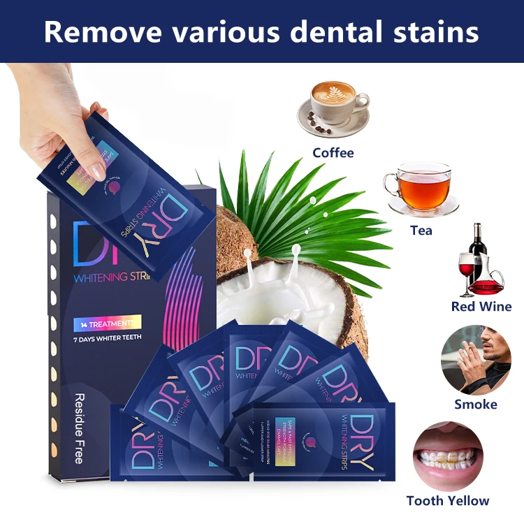 2024 Best Hp Bright Teeth Whitening Strips Vegan 28 Strips Teeth Whitening Fruit Teeth Whitening Strips Peroxide Private Label