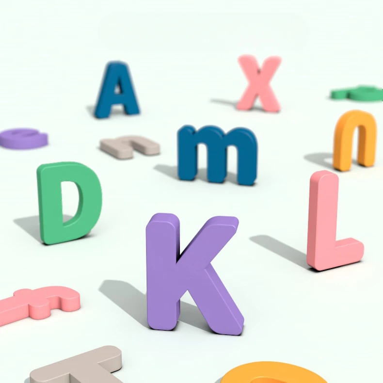 Wholesale Wooden Cartoon Animal Alphabet Spelling Toys Educational Puzzle Game for Kids English Practice Dropshipping
