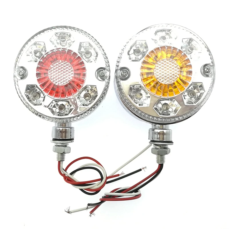 Truck white waterproof LED light small round side marker light LED  indicator mark clear light 12V / 24V