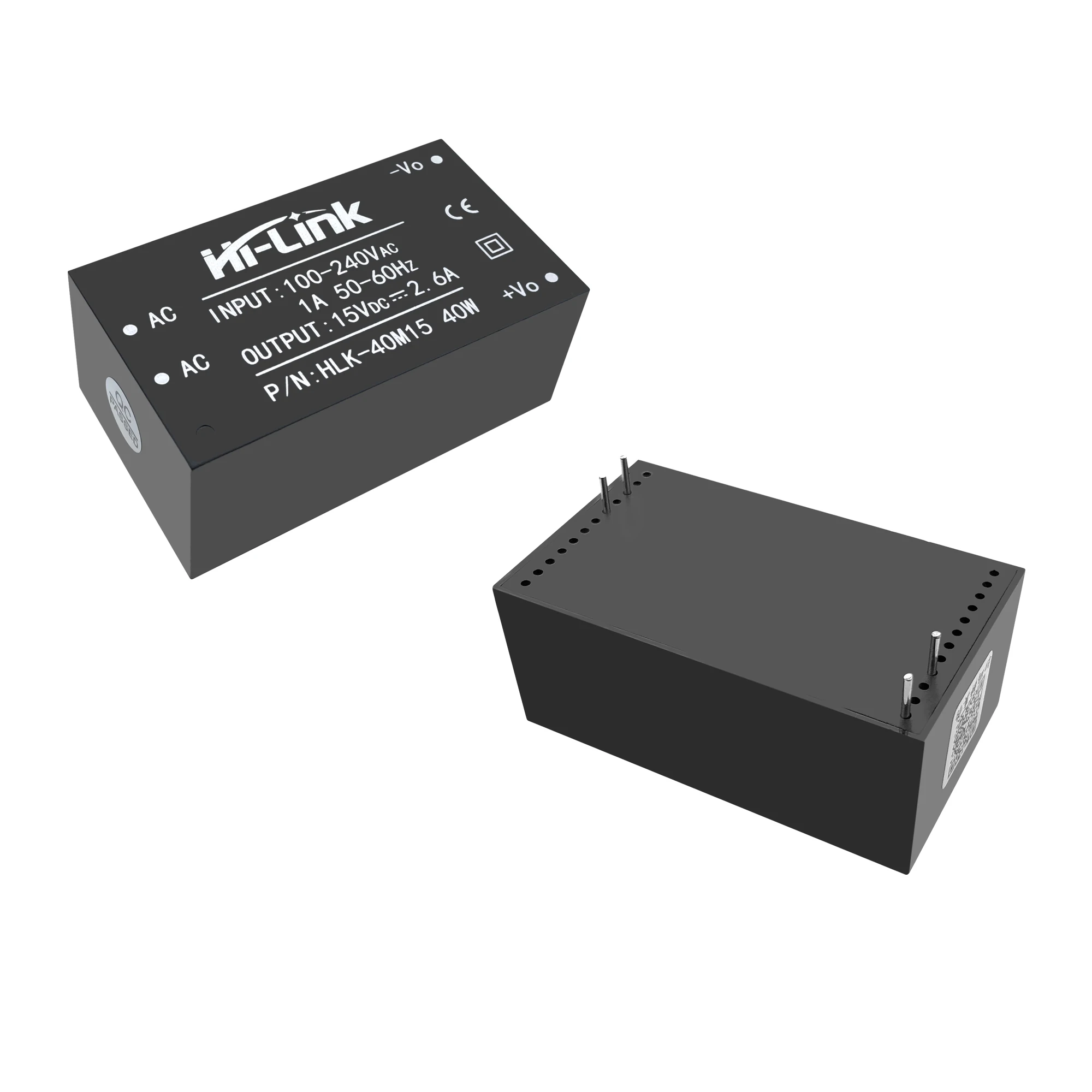 Customized ac-dc power converter 40W 15V dc output step-down Hilink 40m15