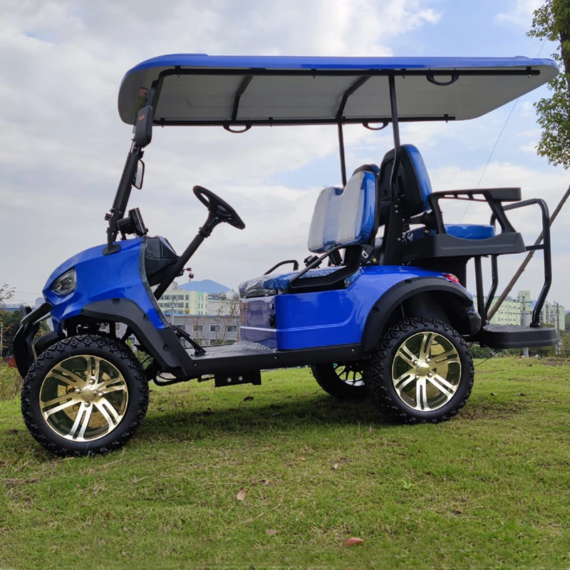 2023 New Chinese 72V 4KW 5KW 7KW AC motor 4 wheel 2+2 Seater Golf Carts Electric Golf Kart