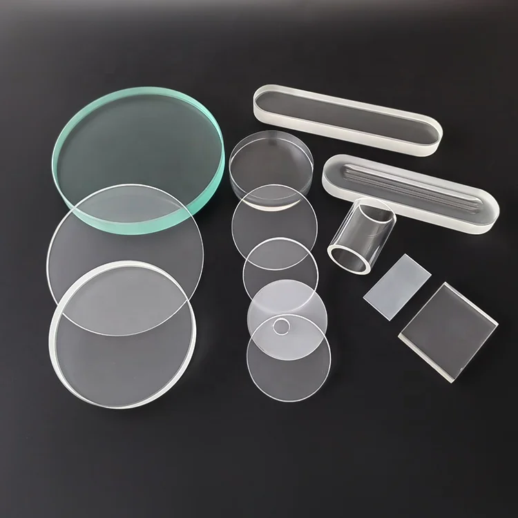 Производители производим различные размеры кварцевого стекла 99.99% чистого кварцевого оптического кварцевого стекла пластины