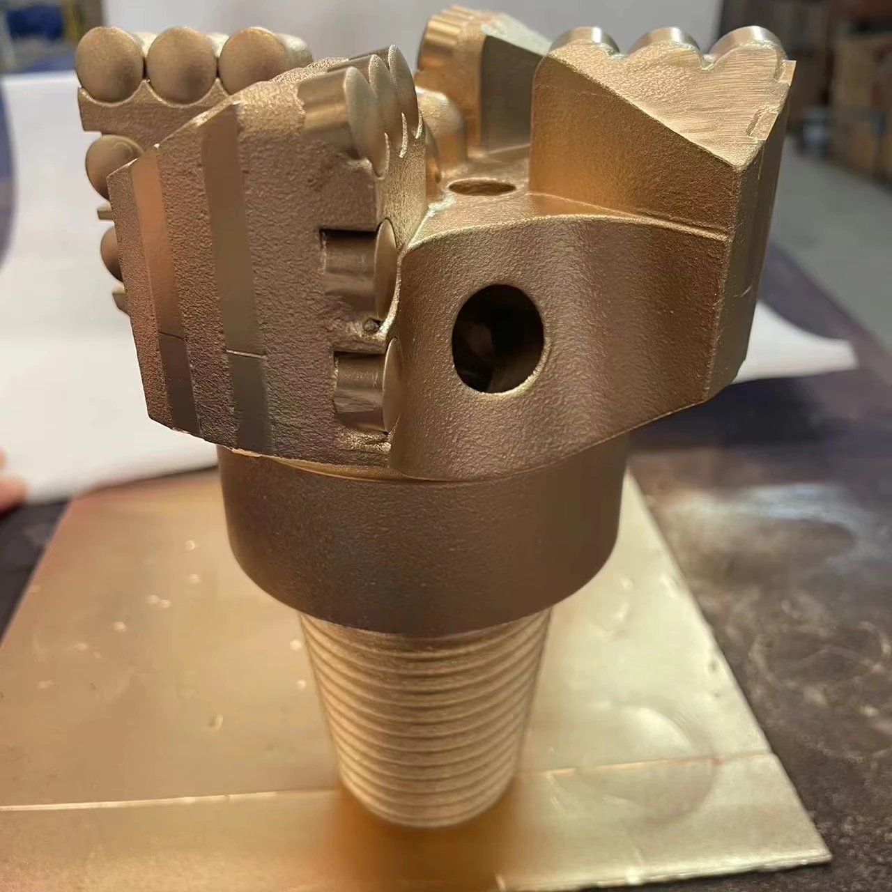 pdc bit size 127MM 4 wings  pdc 1308 flat cutter two cutters gauge API REG  pin thread for hard rock formation