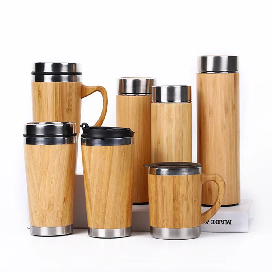 450ml Bamboo Tumbler Coffee Travel Tumbler Mug Bamboo Travel Coffee Mug