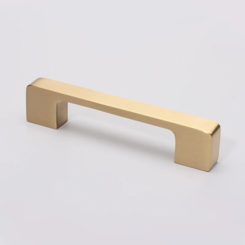 Qiansi HK0078 Factory Direct Selling Modern Furniture Kitchen Cabinet handles Luxury Brass Drawer Knob and Pull