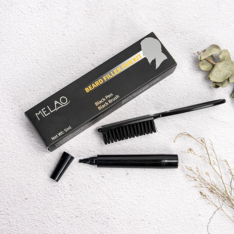 
Private Label Low MOQ Natural WaterProof Long LastingBeard filler pen kit for men Repair Shape Filler Beard 