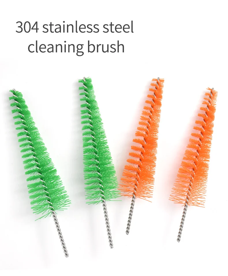 General Instrument Tube Brushes Decorative Christmas Tree Shape with single wire loopback brush head