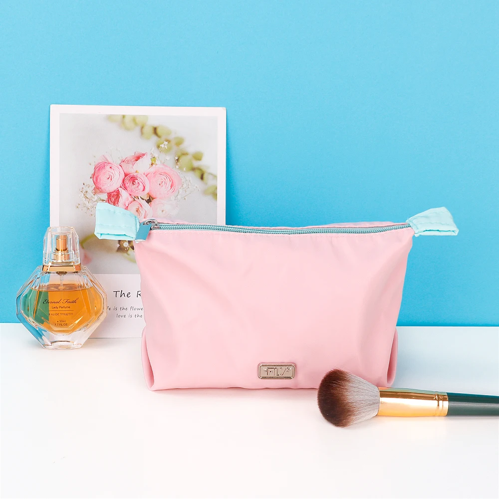 Custom Makeup Storage Packaging Resealable Eco Fabric Cosmetic Bag