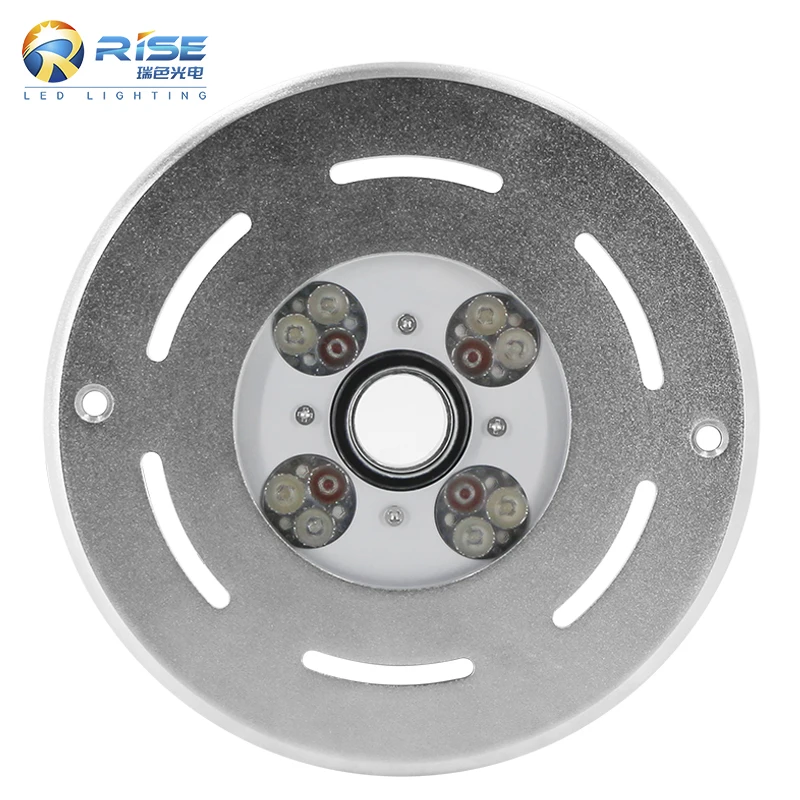 landscape outdoor garden 24W 24V RGB 316L stainless steel ip68 waterproof water jet nozzle underwater dry led fountain lights
