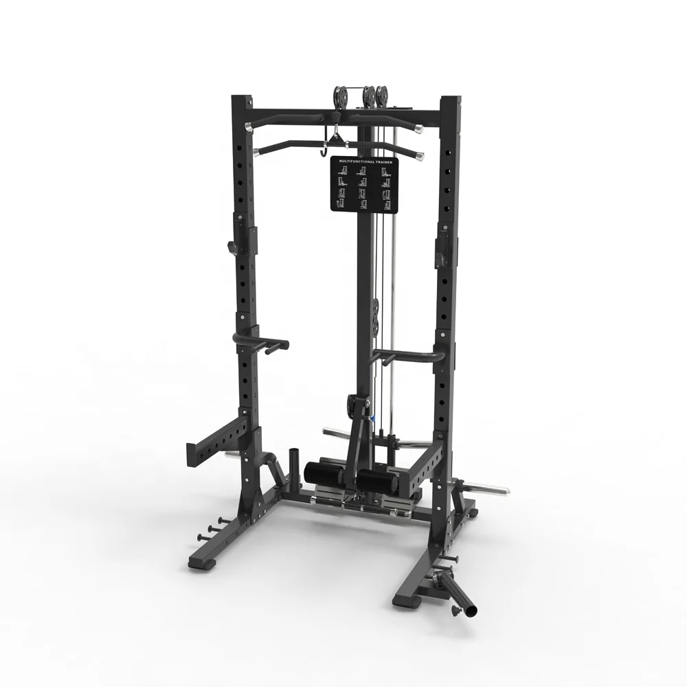 Bodybuilding Cable Crossover Power Cage Functional Trainer Commercial Multi-functional Gym Smith Machine