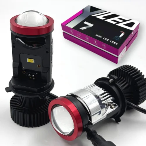 Y7 Super Power LED Headlights bulb With MINI  Lens Projector 150W 24000LM H4 with Canbus High low beam