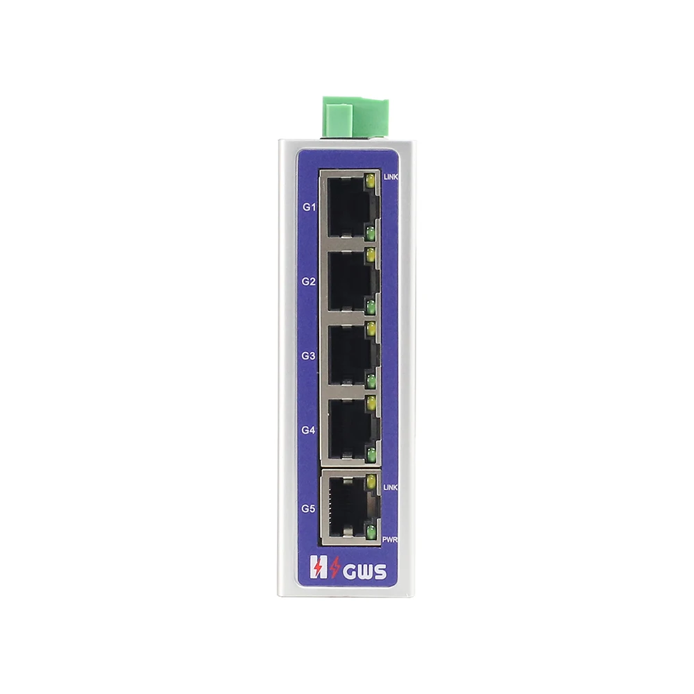 CCTV 5*100/1000 м полный гигабитный неуправляемый Ethernet промышленный переключатель с DC12-48v входом