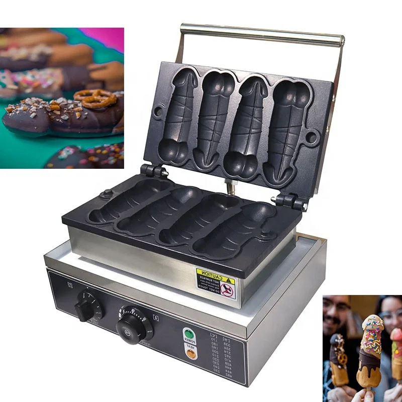 Commercial wholesale none-stick electric custom vagina and penis waffle maker