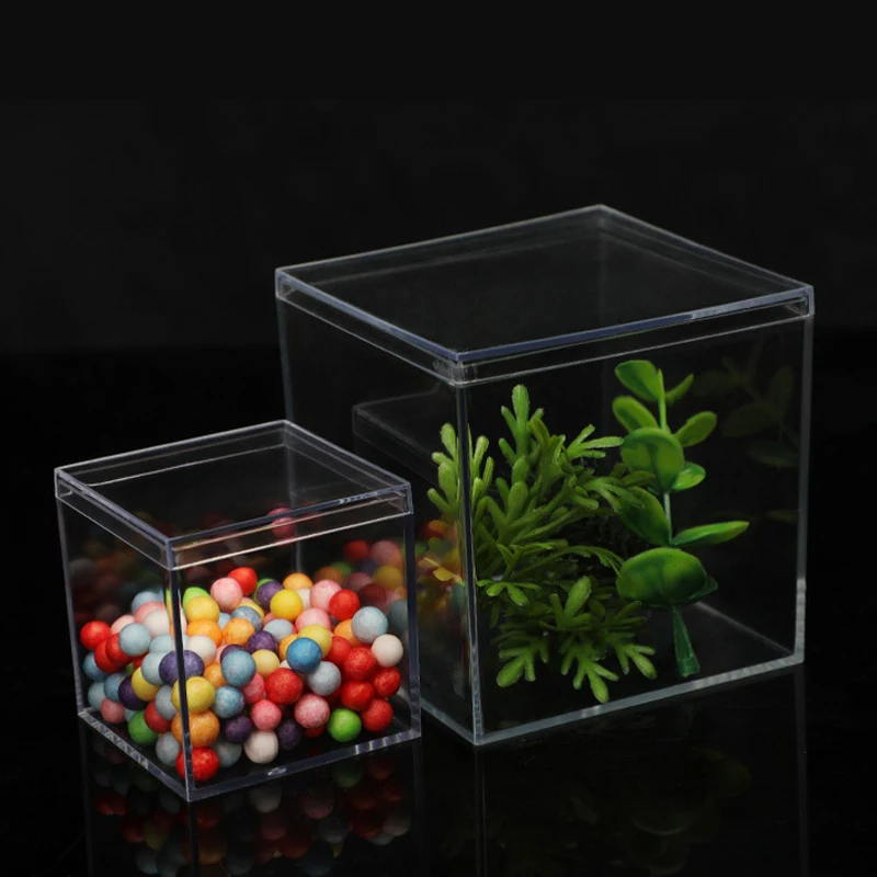 Акриловая коробка с крышкой для конфет из пищевого оргстекла