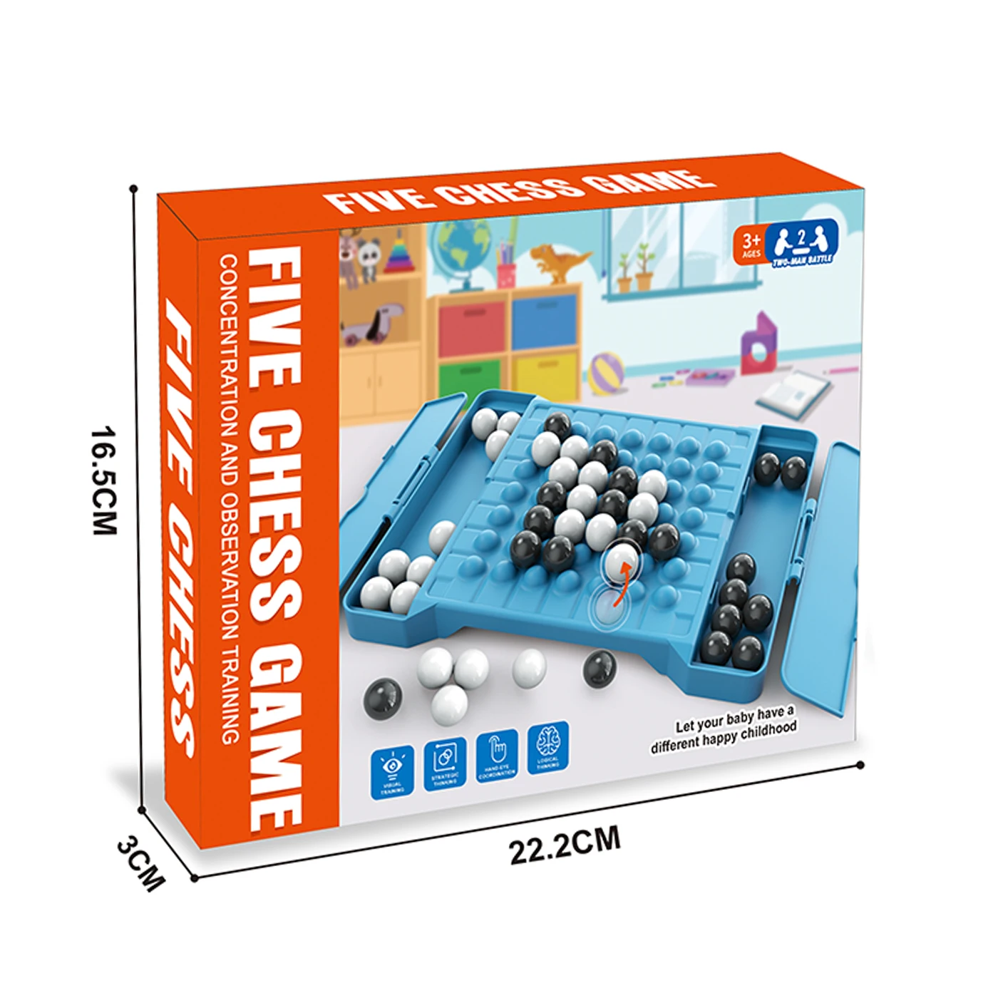 KUNYANG логическое мышление reversi интеллектуальные игры для детей Развивающая игра в пять шахмат развивающая стратегическая шахматы игрушка