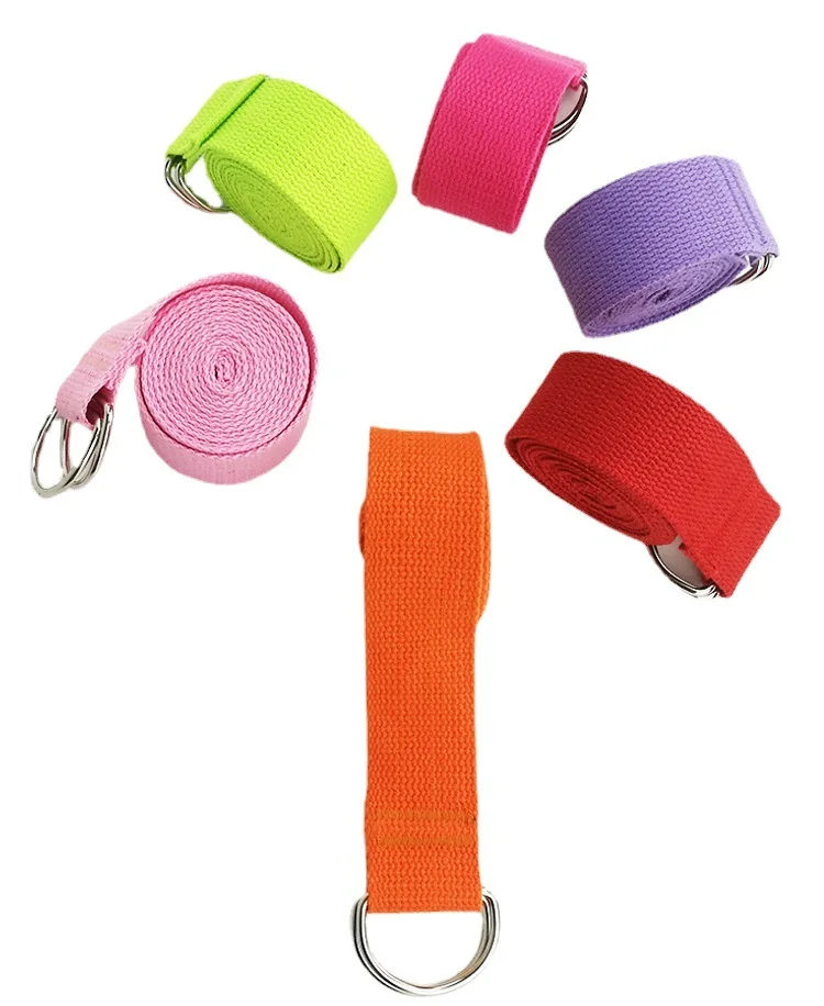 multi function washable 2 mm thicken gymnastics dancing stretch training yoga resistance loop bands strap with 10 grip handles