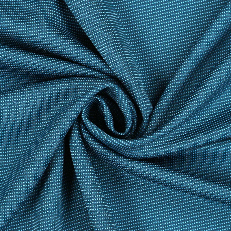 Moisture Water Resistant Quick dry sports jersey 100 polyester jacquard mesh knit sportswear sport tops T shirt fabric