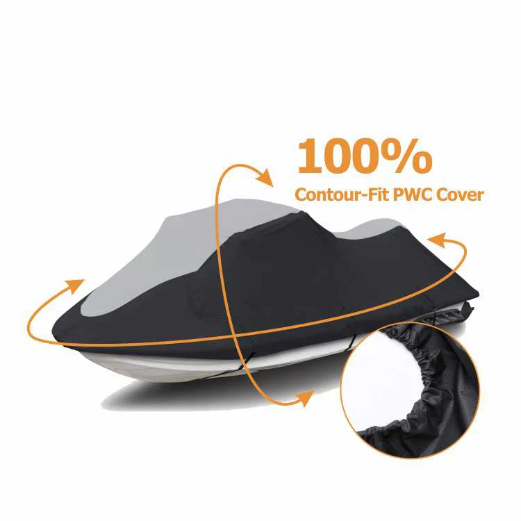 HOMFUL Breathable Watercraft Waverunner Jetski Cover Jet Ski Pwc Boat Cover Waterproof Boat Cover