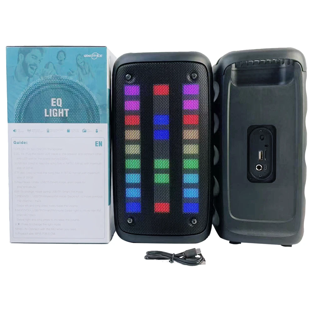 Home Theater Kts FmSpeaker Portable Emergency Radio Sound Mini Speakers Subwoofers Karaoke Microphones