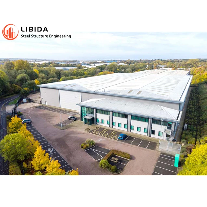 Construction Prefabricated And Prefab Workshop / Office Warehouse Steel Structure Building Warehouse