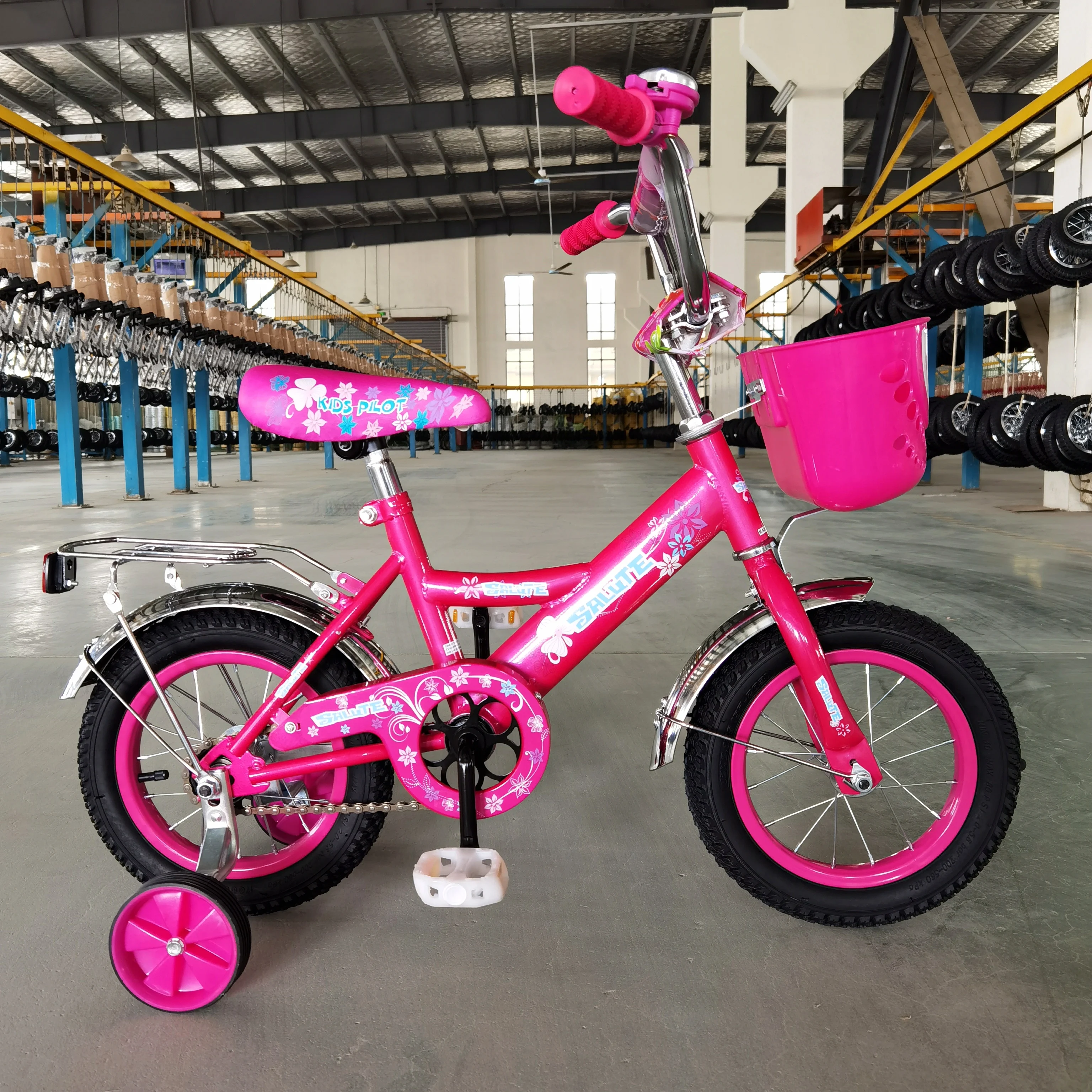 Good Quality Children Bicycle 12 16 20 Inch Pink Black Blue Training Wheels  For Girls And Boys