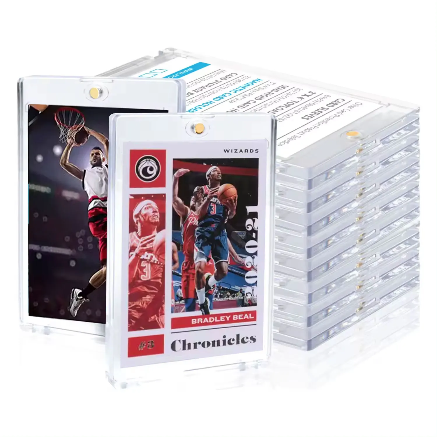 35pt Wholesale One Touch 100% UV Protection Magnetic Card Holder 35pt Trading Sports Baseball PTCG Card Holder Case