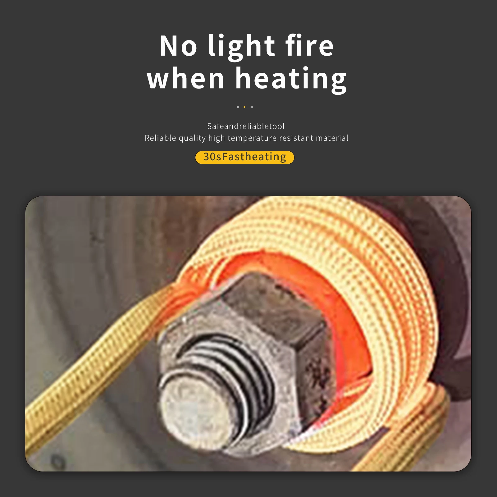 Induction Heater Kit 1000W Magnetic DIY Automotive Repair Melting Metal Soldering Iron Safety Tool Bolt Removal DIY