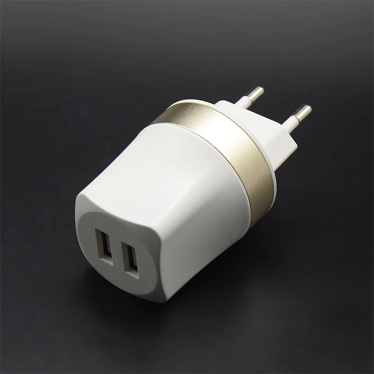 Dual usb ports AC100 240V wall charger mobile phone accessories portable travel charger 5V 1A 2A 3.1A fast charging