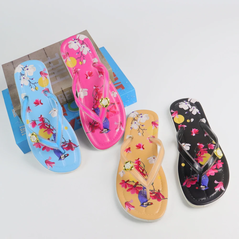 Factory price custom flip flops cute girl women aerosoft slipper pvc in China manufacture