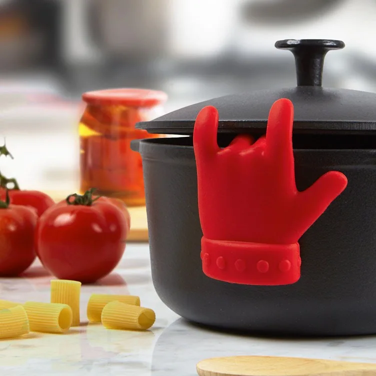 Heat Resistant Silicone Spoon Rest For Stove Top Kitchen Tools Pot Lid Holder Spill-Proof Spoon Rests Pot Clips