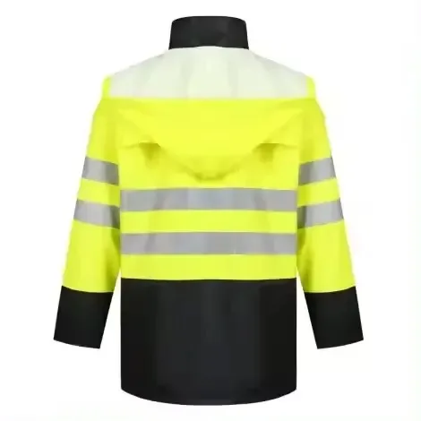 Customized Logo High Visibility Waterproof Workwear  Suits 2 Pieces Long Sleeve Work Jackets Pant Hi-visibility Security Set