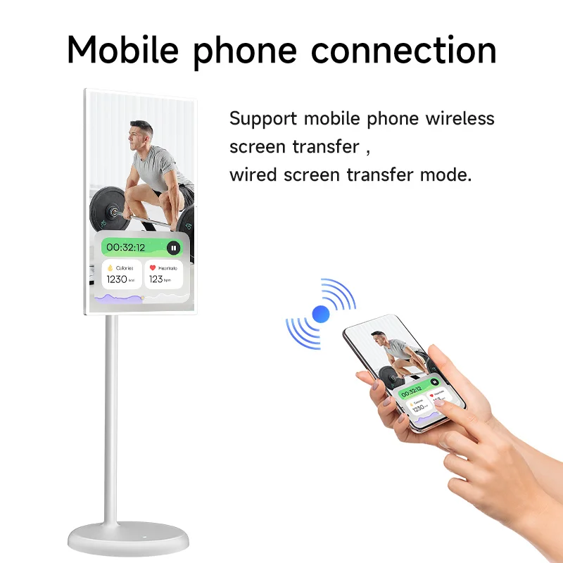 21.5/23.8/27/32 Inch Wireless Smart Portable TV Android Monitor with Built-in 5 or 9H Battery Life Touch Screen LCD Display