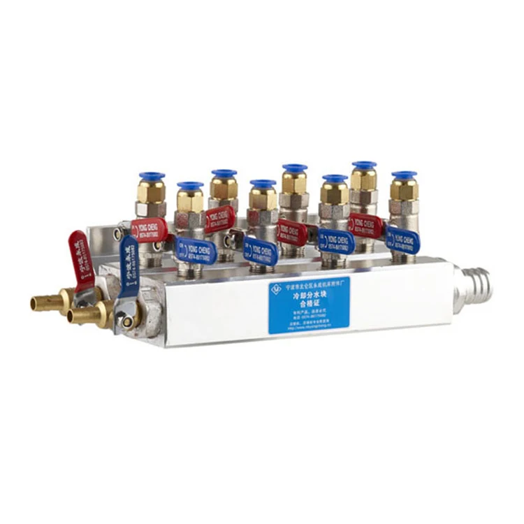 Stainless Steel Cooled Exhaust Shunt Water Distribution Cooling Conveyor Water Manifold For Injection Molding Machine