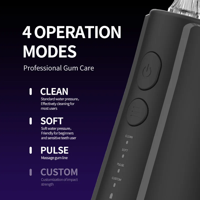 F5043 Teeth Cleaning Oral Irrigation Electric Dental Irrigator Custom Water Flosser Jet Pick Portable Water Flosser Cordless