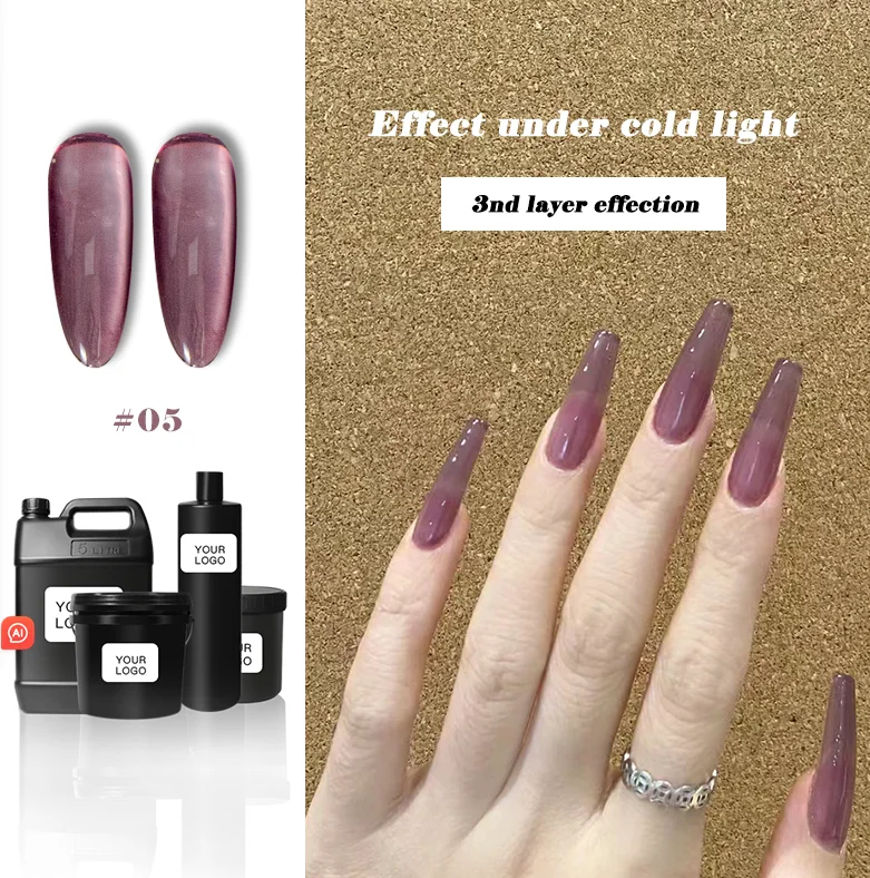 HS Summer Collection Gel Polish 9 Colors Customize Uv Led Translucent Nail Gel Polish pudding gel