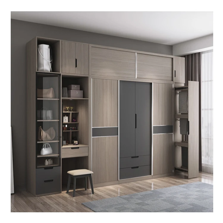 Furniture wardrobes bedroom closet wooden almirah designs for wall mounted almirah