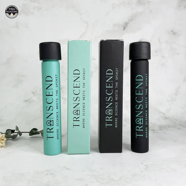 120mm 116mm Child Resistant Custom Printed Rolls Cones Glass Tube Packaging