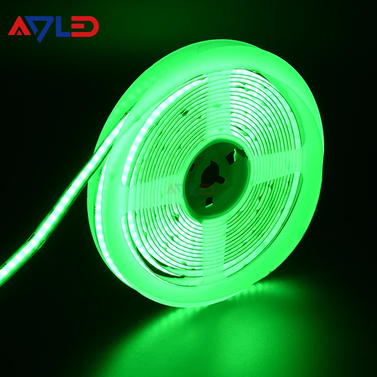 Addressable LED Strip Tuya COB 24v rgb FOB Linear Chips 5m Roll cinta led cob 24v rgb DC 12V ip65 waterproof rgb led strip
